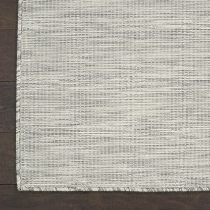Nourison Positano Indoor-Outdoor Light Grey 5' x 7' Area Rug, Easy Cleaning, Non Shedding, Bed Room, Living Room, Dining Room, Backyard, Deck, Patio (5x7)