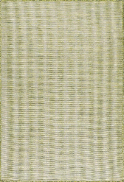 Nourison Home Positano Indoor/Outdoor Green 4' x 6' Area Rug, Easy Cleaning, Non Shedding, Bed Room, Living Room, Dining Room, Backyard, Deck, Patio (4x6)