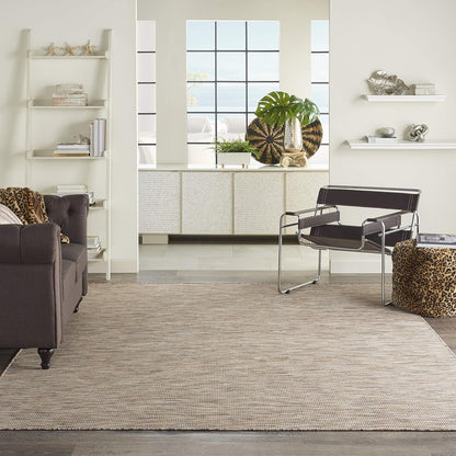Nourison Positano Indoor-Outdoor Beige 8' x 10' Area Rug, Easy Cleaning, Non Shedding, Bed Room, Living Room, Dining Room, Backyard, Deck, Patio (8x10)