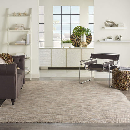 Nourison Home Positano Indoor-Outdoor Beige 7' x 10' Area Rug, Easy Cleaning, Non Shedding, Bed Room, Living Room, Dining Room, Backyard, Deck, Patio (7x10)
