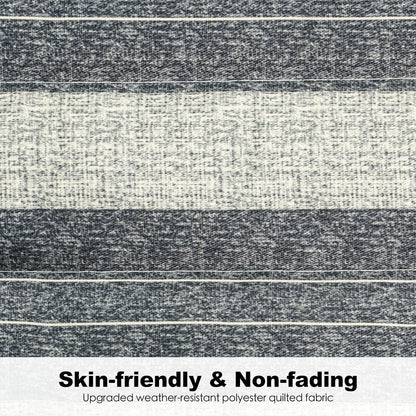 2 Person Hammocks for Outside, Double Quilted Fabric Outdoor Hammock with Spreader Bar, Large Removable Pillow, Storage Pockets, Carabiners, Max 475 lbs Capacity (Slate Grey)