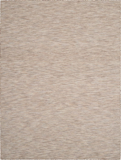 Nourison Positano Indoor-Outdoor Beige 9' x 12' Area Rug, Easy Cleaning, Non Shedding, Bed Room, Living Room, Dining Room, Backyard, Deck, Patio (9x12)
