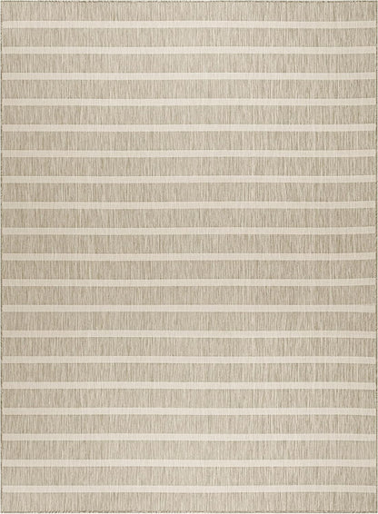 Nourison Home Positano Indoor/Outdoor Grey Ivory 9' x 12' Area Rug, Easy Cleaning, Non Shedding, Bed Room, Living Room, Dining Room, Backyard, Deck, Patio (9x12)