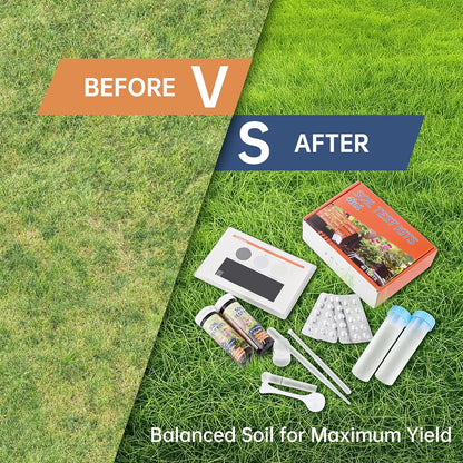 AAwipes Soil Test Kit 4-in-1 for pH, Nitrogen, Phosphorus & Potassium - 40 Soil Testing Kits Upgraded Accurate Nutrient Tester for Garden, Yard, Lawn & Plant Care with Sampling Accessories (J04-40)