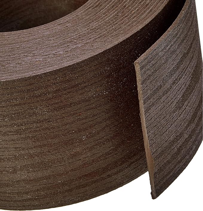 Amazon Basics Landscape Edging Coil, pack of 10 Stakes, 5 inch x 40FT, Brown