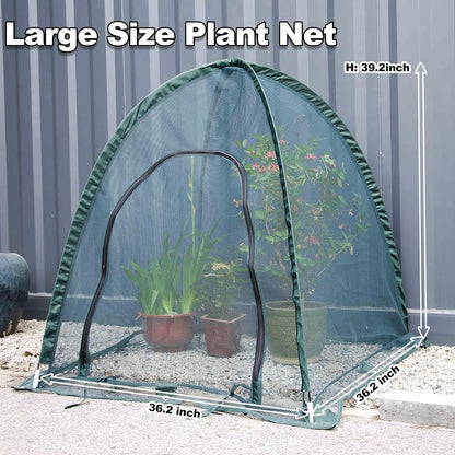 Pop up Gardening Net Cover,36x36x39 inch Pack of 3 Pest Guard Cover for Vegetables Fruits Durable Plant Gardening Net Pop-Up Chicken Pen for Small Animals Outdoor Run and Pet Enclosure